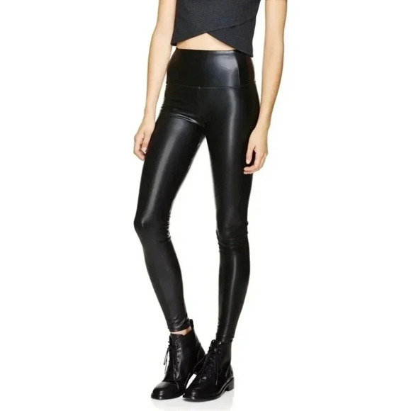 Aritzia Wilfred Free Daria High Waisted Vegan Leather‎ Pant Sz S - Picture 2 of 8